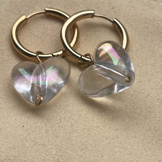 Pearl Hearted Earrings