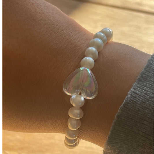 Pearl Hearted Bracelet