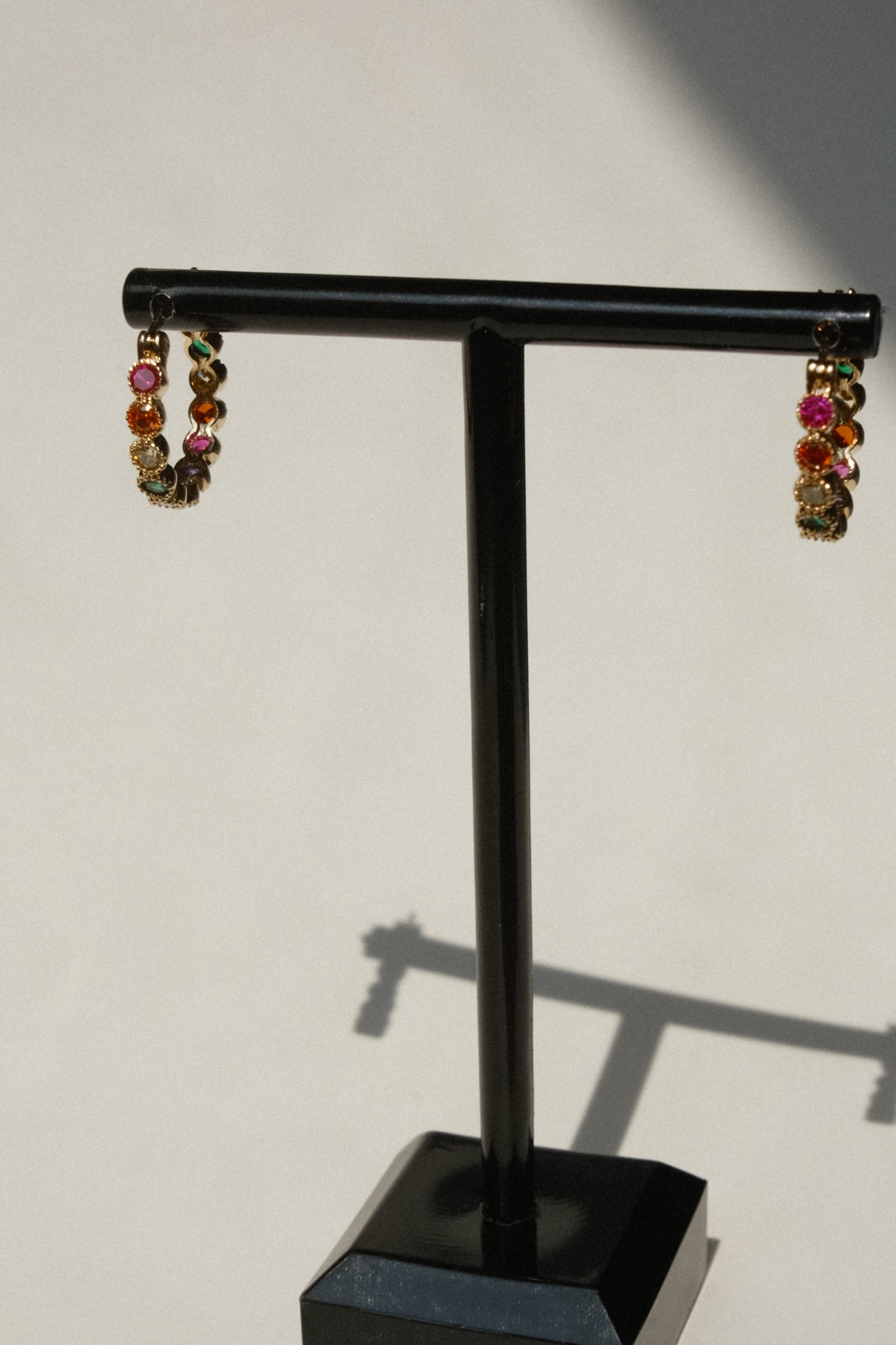 Gold Plated or Silver Rainbow Earrings