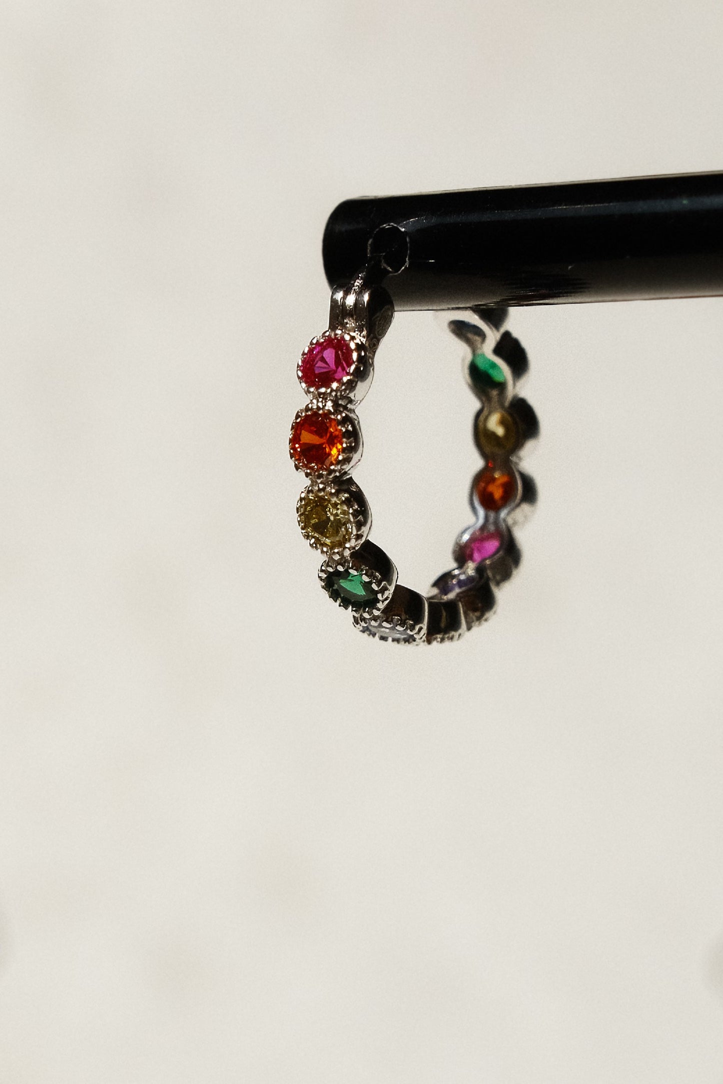 Gold Plated or Silver Rainbow Earrings