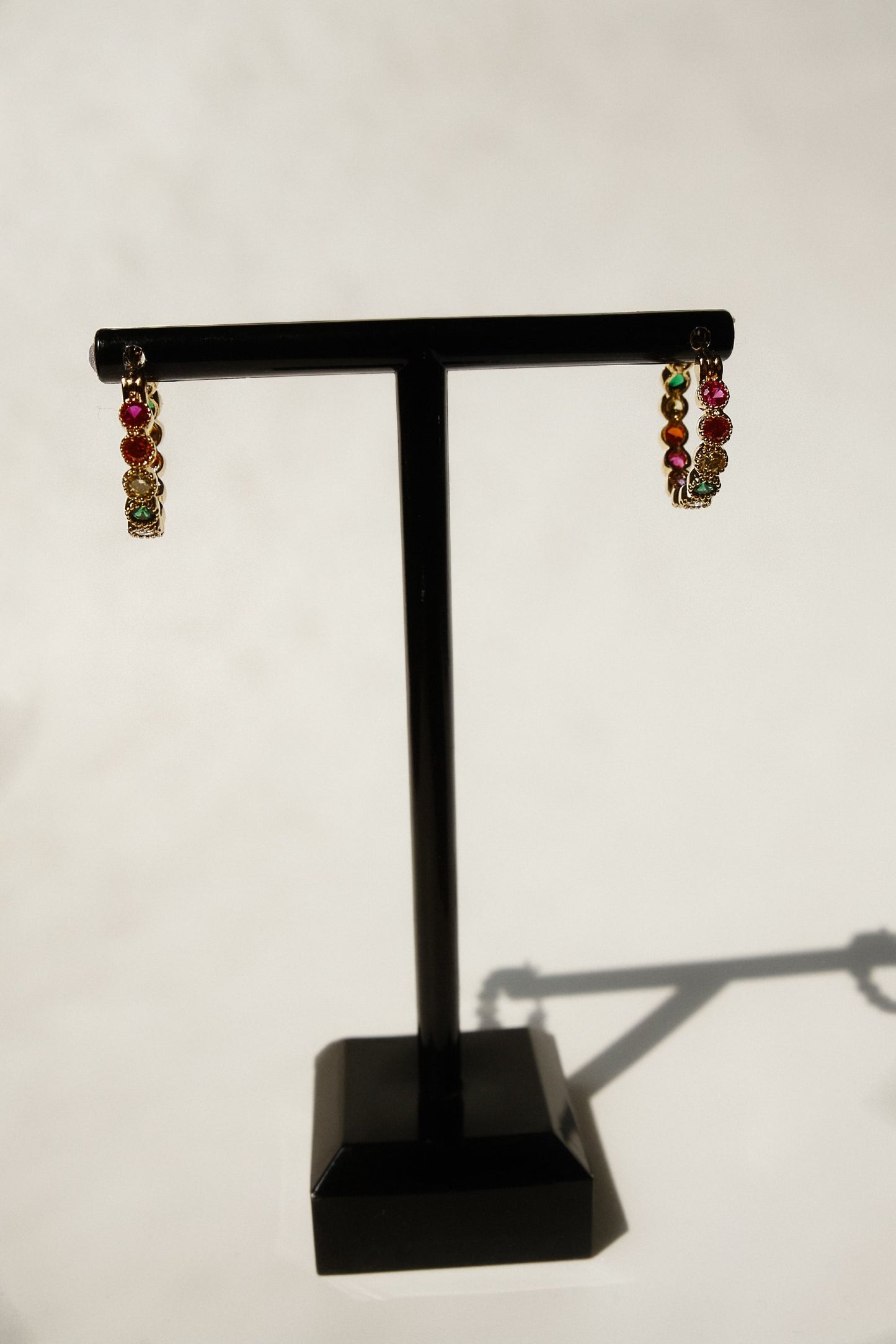 Gold Plated or Silver Rainbow Earrings